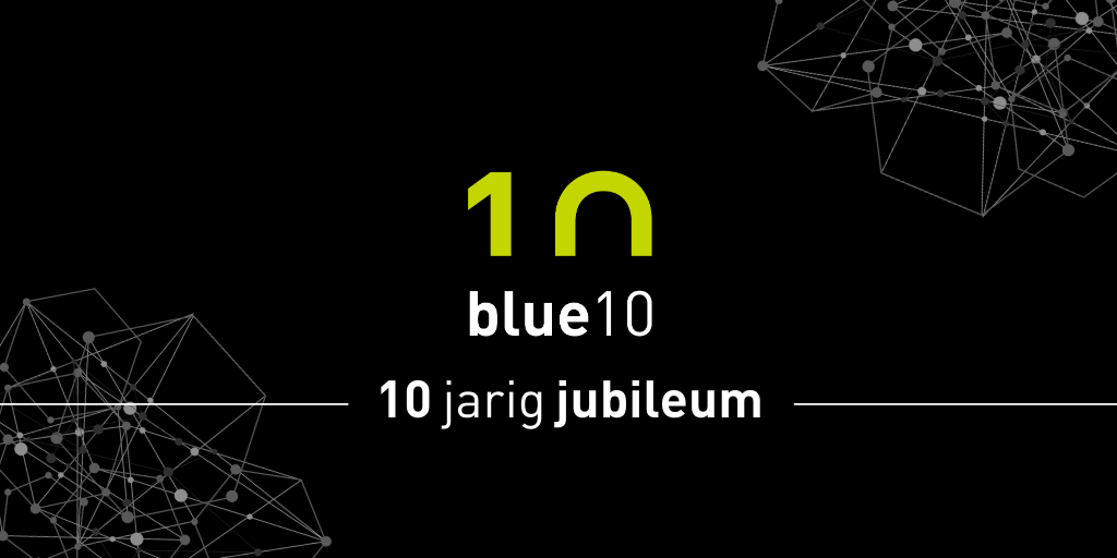 10 jarig jubileum Blue10